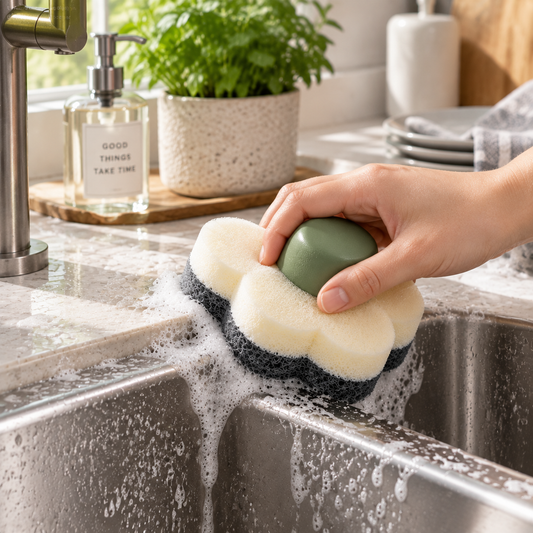 GripEase Ergonomic Grip Cleaning Sponge