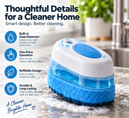 ScrubMate One-Touch Soap Dispensing Dish Scrubber