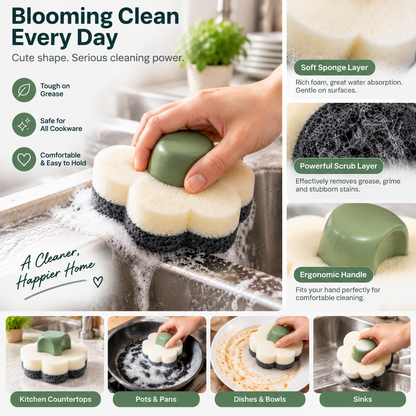 GripEase Ergonomic Grip Cleaning Sponge