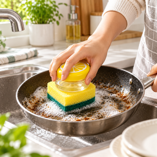 SoapMate Press-to-Dispense Kitchen Cleaning Sponge
