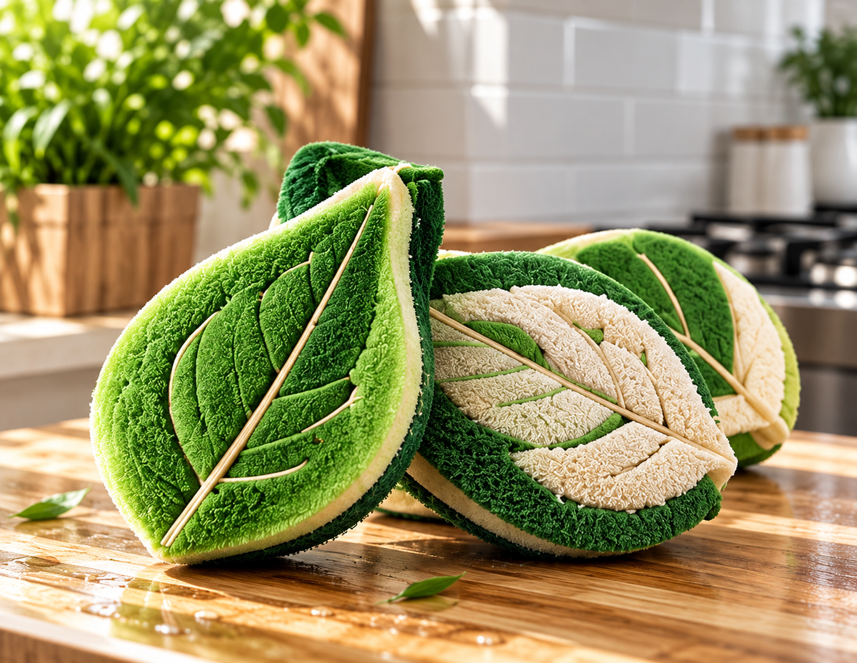LeafLuxe Leaf-Shaped Cleaning Sponge
